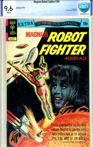 Magnus Robot Fighter #34  CBCS graded 9.6 SHG  SOLD!