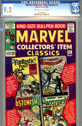 Marvel Collectors' Item Classics #01  CGC graded 9.2 - SOLD!