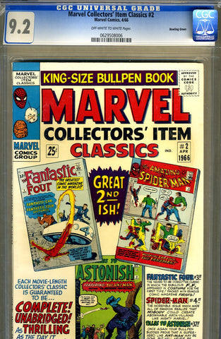 Marvel Collectors' Item Classics #02  CGC graded 9.2 - SOLD