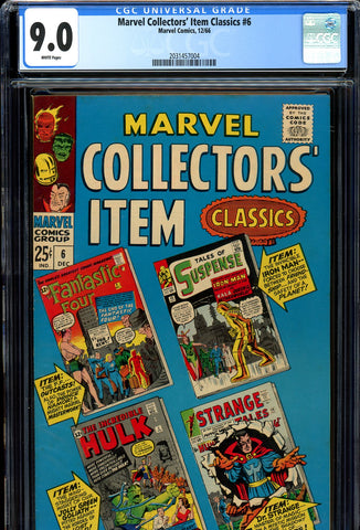 Marvel Collectors' Item Classics #06 CGC graded 9.0 white pages SOLD!