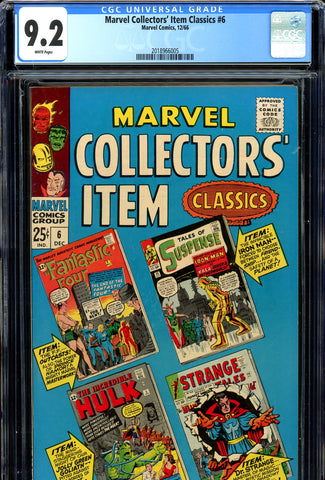 Marvel Collectors' Item Classics #06 CGC graded 9.2 white pages - SOLD!