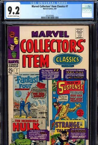 Marvel Collectors' Item Classics #07 CGC graded 9.2 SOLD!