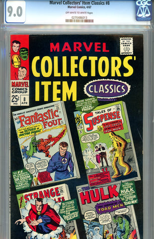 Marvel Collectors' Item Classics #08  CGC graded 9.0 SOLD!