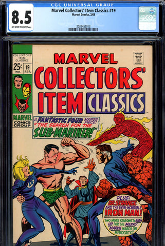 Marvel Collectors' Item Classics #19 CGC graded 8.5 - SOLD!