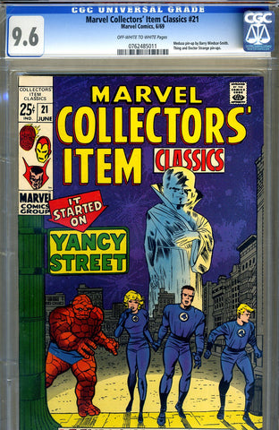 Marvel Collectors' Item Classics #21   CGC graded 9.6 - SOLD