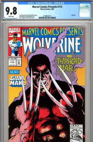 Marvel Comics Presents #113 CGC graded 9.8 - HIGHEST GRADED - SOLD!