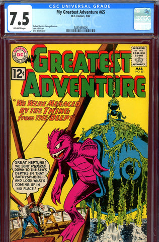 My Greatest Adventure #65 CGC graded 7.5 - Dick Dillin cover - SOLD!