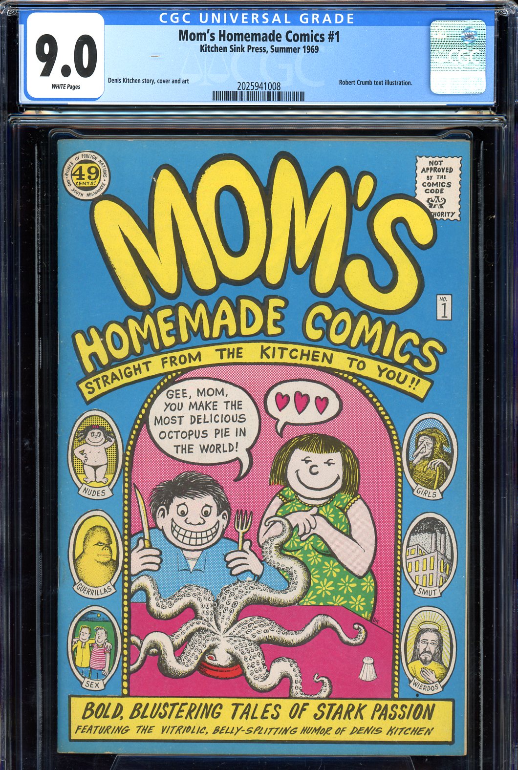 Cedar Chest Comics - Moms Homemade Comics #1 CGC graded 9.0 white pages image