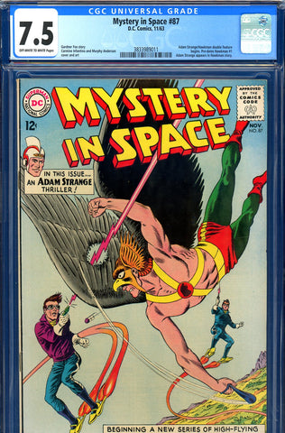 Mystery In Space #87 CGC graded 7.5 double feature begins