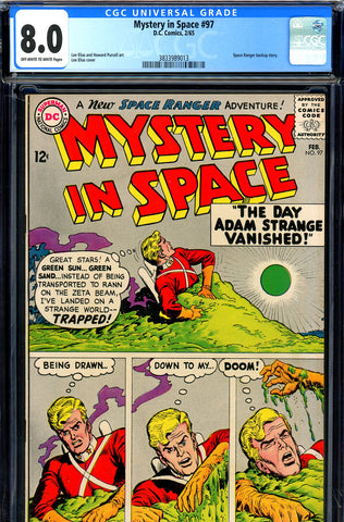 Mystery In Space #97 CGC graded 8.0  Ranger backup story - SOLD!