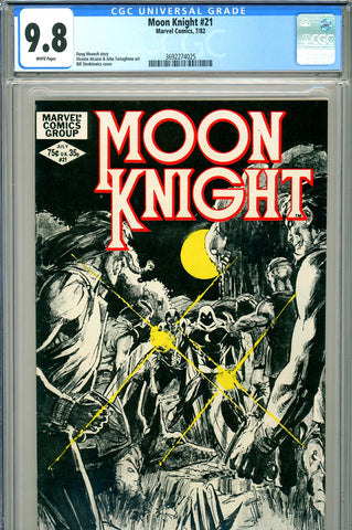 Moon Knight #21 CGC graded 9.8 HIGHEST GRADED - SOLD!