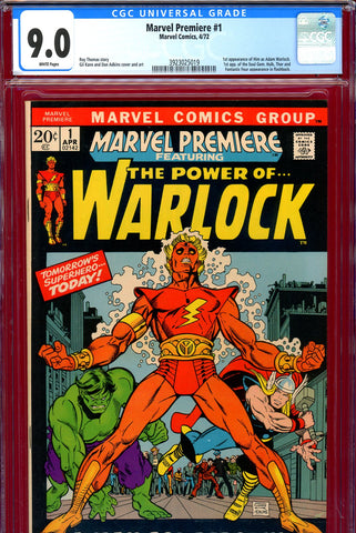 Marvel Premiere #01 CGC graded 9.0 - first app. of Him as Adam Warlock
