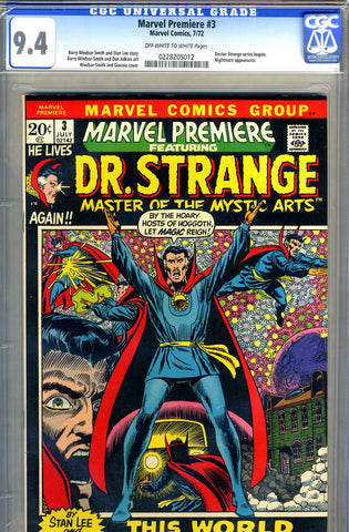 Marvel Premiere #03   CGC graded 9.4 SOLD!