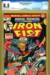 Marvel Premiere #15 CGC graded 8.5  origin/1st app of Iron Fist