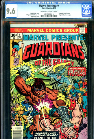 Marvel Presents #09 CGC graded 9.6  origin of Starkhawk begins