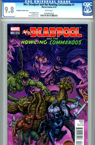 Mrs. Deadpool #1  CGC graded 9.8  Bradshaw Variant Cover - HG - SOLD!