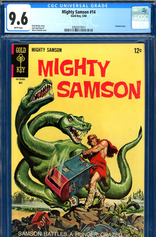 Mighty Samson #14 CGC 9.6 white pages - painted cover - SOLD!