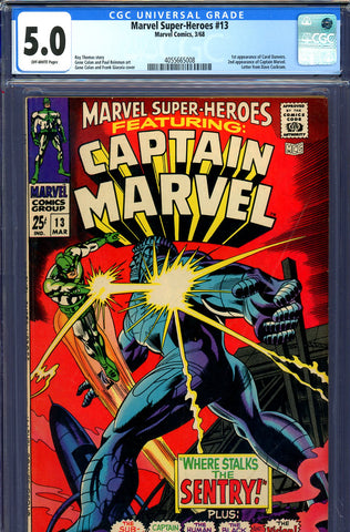 Marvel Super-Heroes #13 CGC graded 5.0 1st Carol Danvers 2nd Captain Marvel - SOLD!