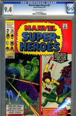 Marvel Super-Heroes #26   CGC graded 9.4 - SOLD