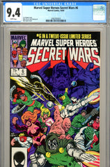 Marvel Super Heroes Secret Wars #06 CGC graded 9.4