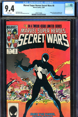 Marvel Super Heroes Secret Wars #8 CGC graded 9.4 SOLD!