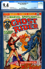 Marvel Spotlight #11 CGC graded 9.4 - last Ghost Rider in title