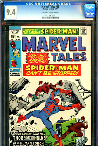Marvel Tales #25 CGC graded 9.4 reprints JIM #112 and more