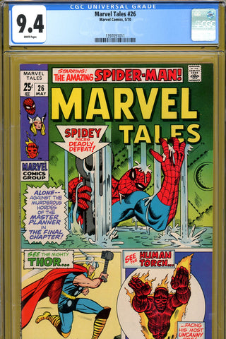 Marvel Tales #26 CGC graded 9.4 reprints ASM #33 and more SOLD!