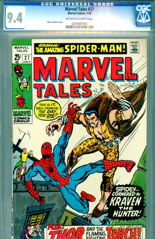 Marvel Tales #27  CGC graded 9.4 - SOLD!