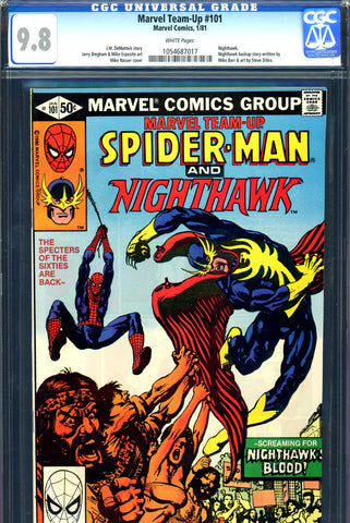 Marvel Team-Up #101 CGC graded 9.8 HIGHEST GRADED - SOLD!