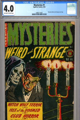 Mysteries #1 CGC graded 4.0 - skeleton cover