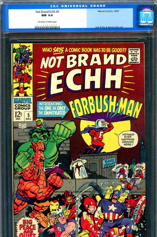 Not Brand Echh #05 CGC graded 9.4 origin Forbush Man SOLD!