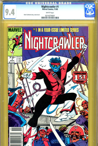 Nightcrawler #1 CGC graded 9.4 - first in a limited series - SOLD!