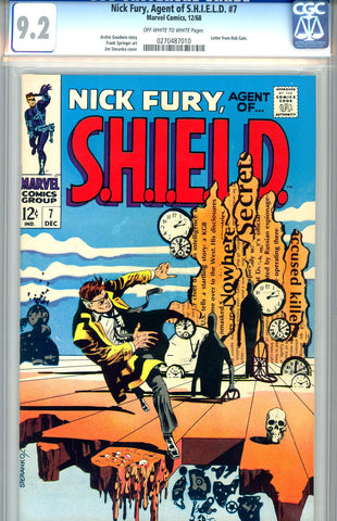 Nick Fury, SHIELD #07  CGC graded 9.2 - SOLD!
