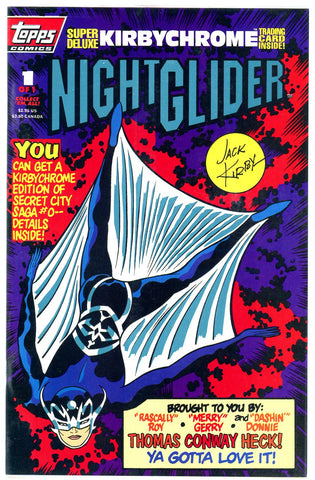 TOPPS - Night Glider #1 (one-shot) polybagged w/chromium card NM  (two copies)