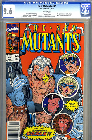 New Mutants #87   CGC graded 9.6 - first Cable - SOLD!