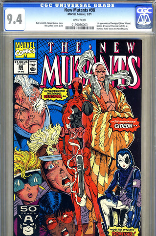 New Mutants #98   CGC graded 9.4 - first Deadpool - SOLD!