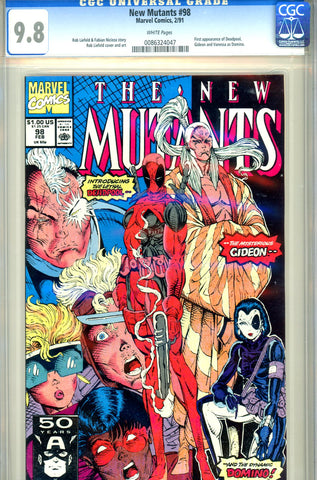 New Mutants #098 CGC graded 9.8 first Deadpool SOLD!