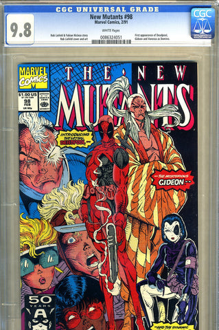 New Mutants #98   CGC graded 9.8 - first Deadpool - SOLD!