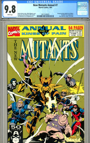 New Mutants Annual #07 CGC graded 9.8 HIGHEST GRADED - SOLD!