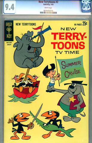 New Terrytoons #2  CGC graded 9.4 - white pages - Giant - SOLD!
