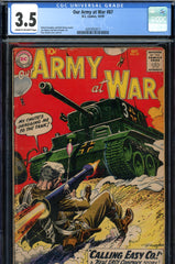 Our Army At War #087 CGC graded 3.5 Russ Heath cover/art  5th Sgt. Rock