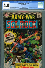 Our Army At War #168 CGC graded 4.0 first appearance of the Unknown Soldier
