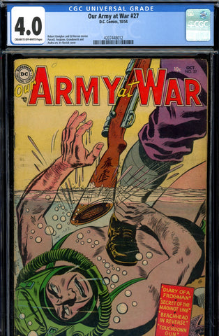 Our Army At War #27 CGC graded 4.0 Novick cover - SOLD!