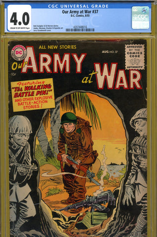 Our Army At War #37 CGC graded 4.0 Grandenetti cover - SOLD!