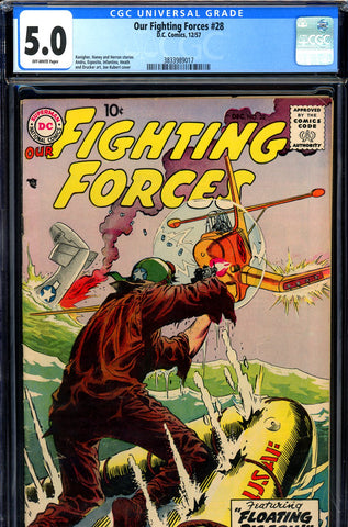 Our Fighting Forces #28 CGC graded 5.0 - Joe Kubert cover - SOLD!