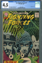 Our Fighting Forces #071 CGC graded 4.5 classic grey tone cover