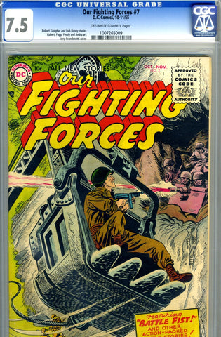 Our Fighting Forces #07   CGC graded 7.5 - SOLD