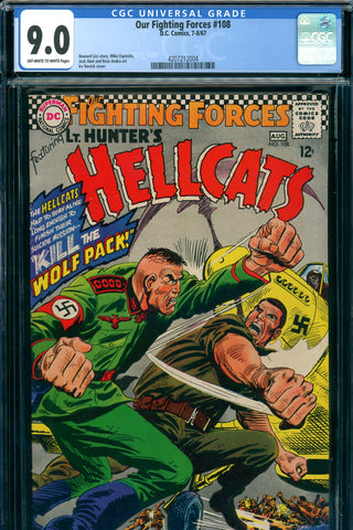 Our Fighting Forces #108 CGC graded 9.0 Novick cover - 4th highest graded - SOLD!