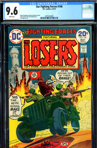 Our Fighting Forces #148 CGC graded 9.6  HIGHEST GRADED - SOLD!